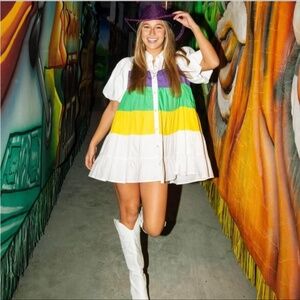 Queen of sparkles Mardi Gras dress